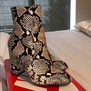 Aldo Snakeskin Booties